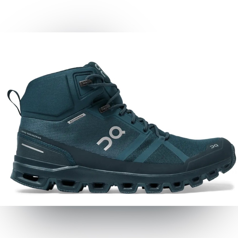 On Cloudrock 2 Waterproof Hiking Boots, Men’s 8/Women’s 9-9.5, Navy Midnight